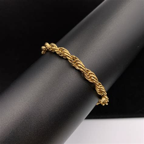 givenchy twisted gold tone bracelet